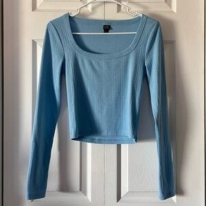 Wild Fable Pointelle Long Sleeve Top